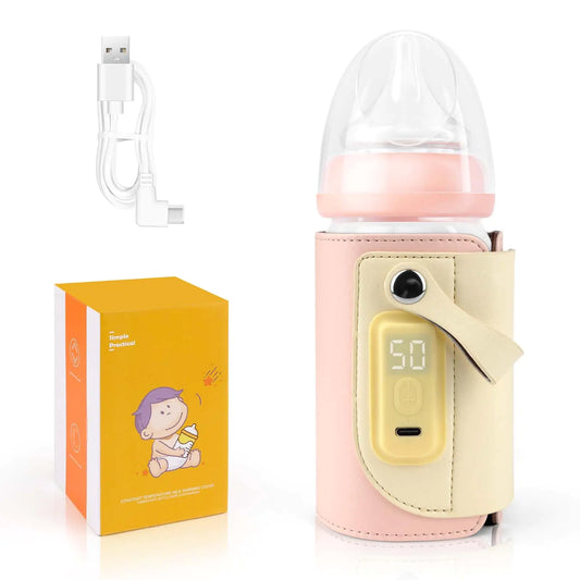 FastHeat Portable Bottle Warmer with Display for Travel