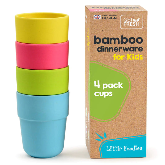 Bamboo Fiber Kids Cups 4-Pack