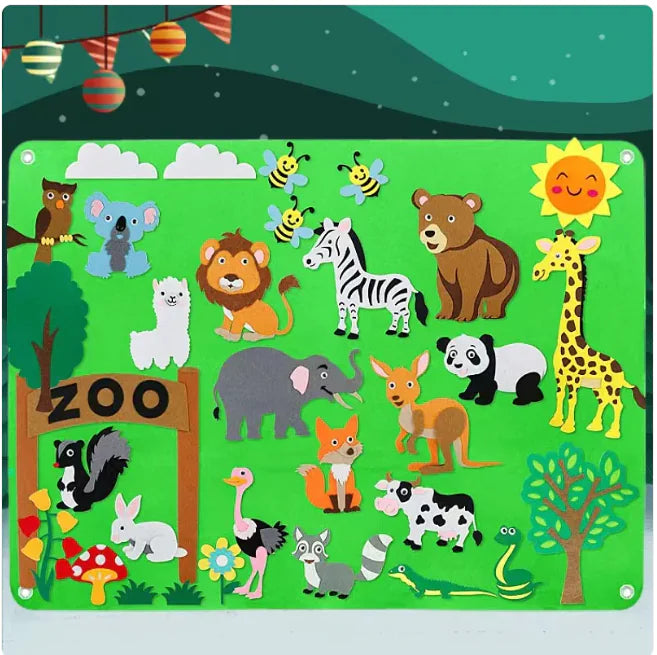 Kids’ 3D DIY Felt Activity Set – Creative Early Learning Educational Game for Toddlers