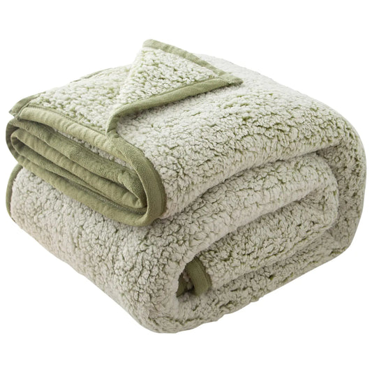 EMME Ultra-Soft Queen Sherpa Fleece Blanket 90x90