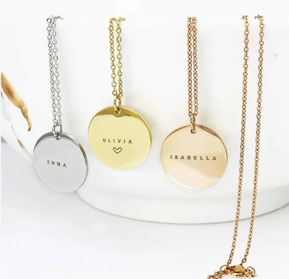 Custom Name Steel Clavicle Necklace