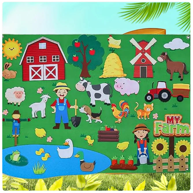 Kids’ 3D DIY Felt Activity Set – Creative Early Learning Educational Game for Toddlers