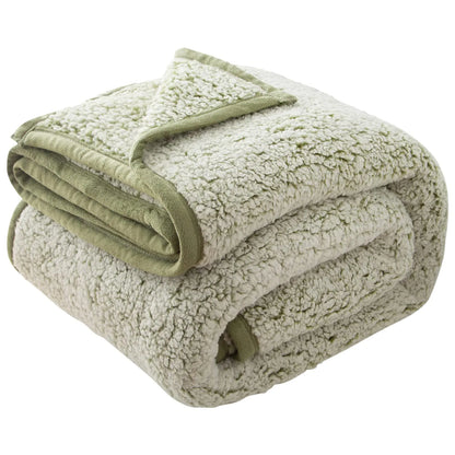 EMME Ultra-Soft Queen Sherpa Fleece Blanket 90x90