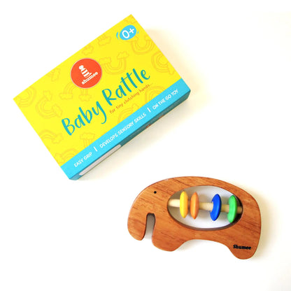 Shumee Elephant Wooden Baby Teether