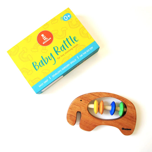 Shumee Elephant Wooden Baby Teether