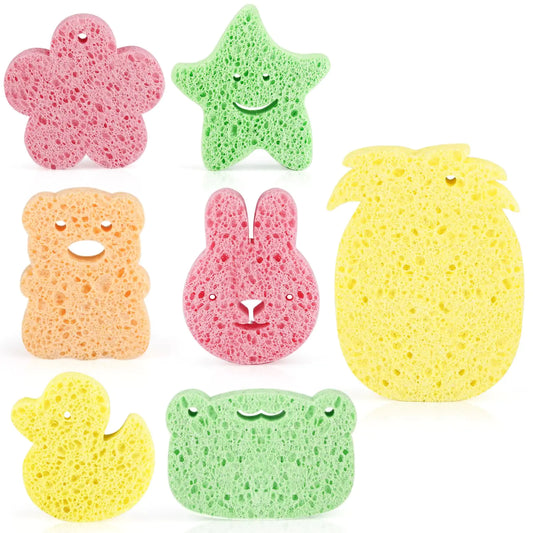 SoftSponge 7-Pack Baby Bath Sponges