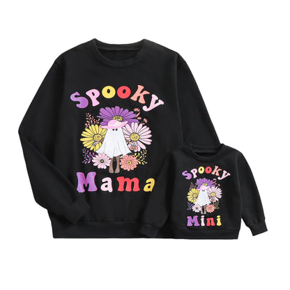 Mom & Mini Crewneck Halloween Sweatshirts Set
