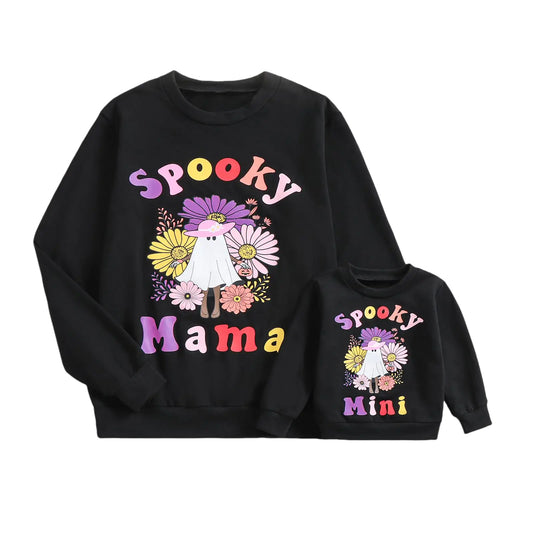Mom & Mini Crewneck Halloween Sweatshirts Set