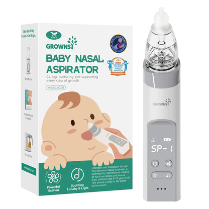 GROWNSY Baby Nasal Comfort Aspirator with Music & Light