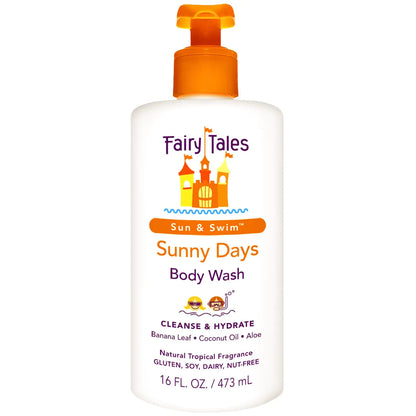 Fairy Tales Sunny Days Chlorine Removal Body Wash – 16oz After-Swim Cleanser for All Ages