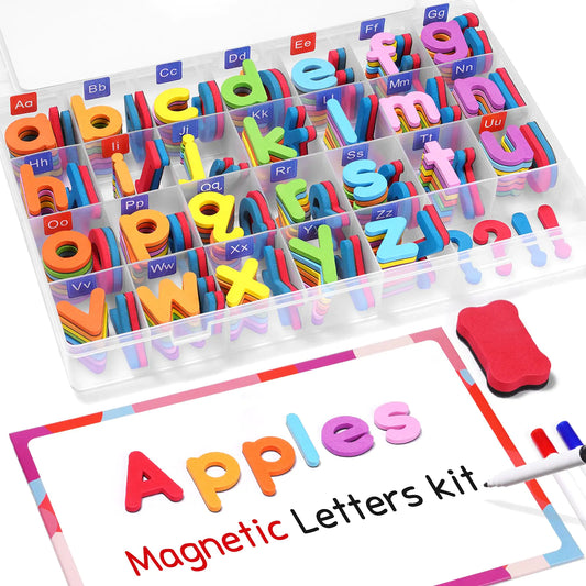 Magnetic ABC Learning Kit 234 Pcs with Dual-Sided Board