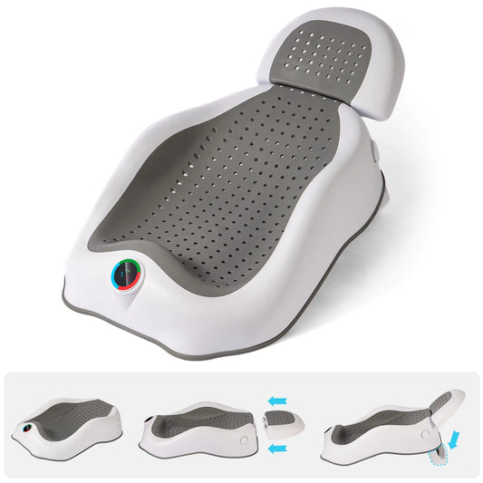 ErgoComfort Infant Bath Tub with Adjustable Seat and Headrest